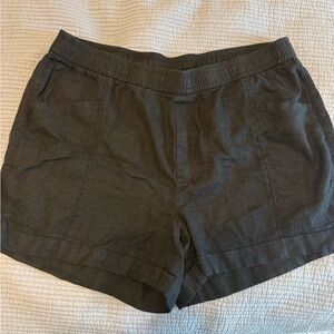 Old Navy Black Linen Shorts